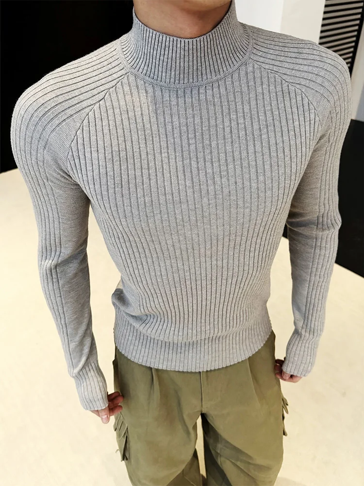 American Texture Men's Knitted Sweater High Collar Thiened Fitn Sport Winter Warm Casual Sle Long Sve round Ne
American Texture Men's Knitted Sweater High Collar Thiened Fitn Sport Winter Warm Casual Sle Long Sve round Ne