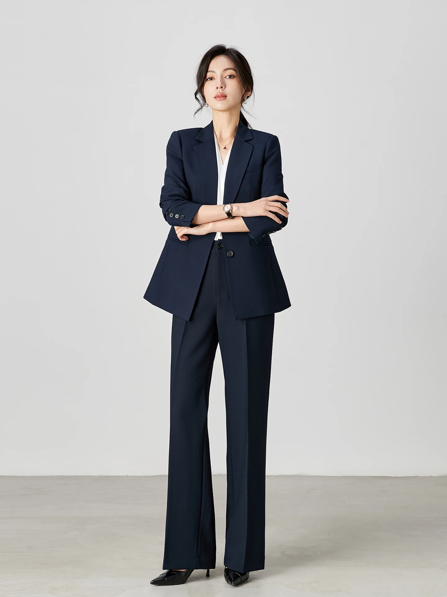 Spring Autumn New Sle Slim Fit Busin Profional Suit Two Piece Set Women's Faionable Ele Workwear Interview Outfit
Spring Autumn New Sle Slim Fit Busin Profional Suit Two Piece Set Women's Faionable Ele Workwear Interview Outfit