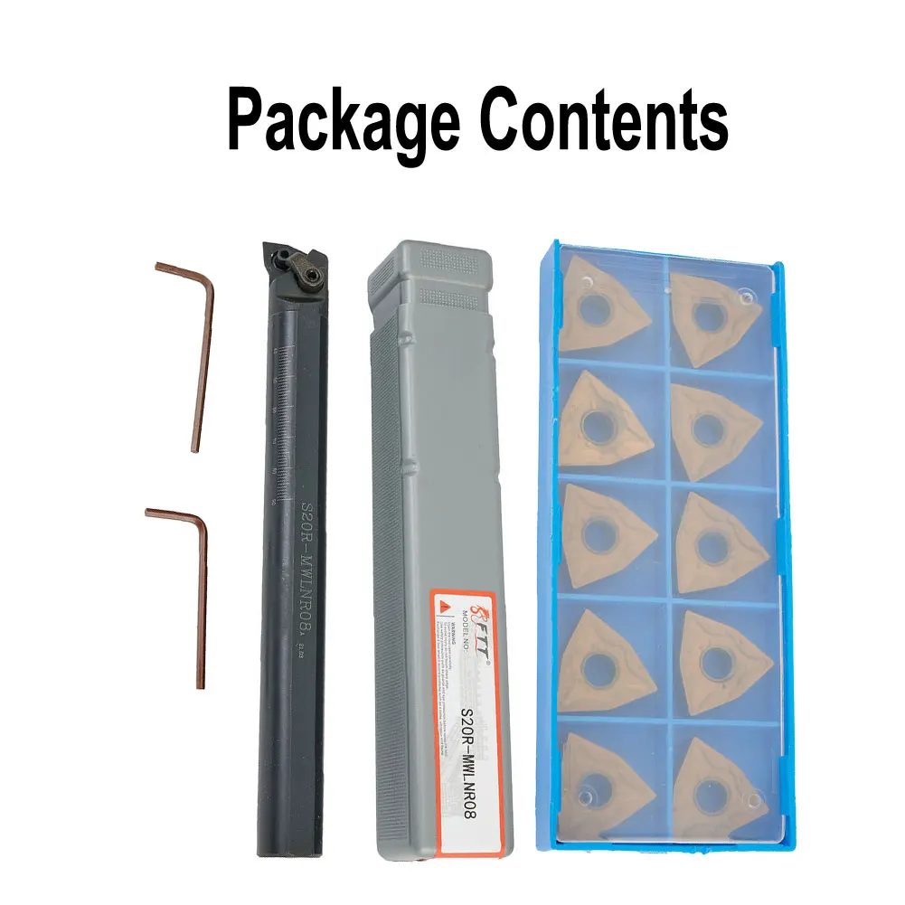 Lathe Turning Holder High Strength Carbide Insert Turning Tool Holder with 10 WNMG080404 Carbide Inserts for Steel Processing
Lathe Turning Holder High Strength Carbide Insert Turning Tool Holder with 10 WNMG080404 Carbide Inserts for Steel Processing