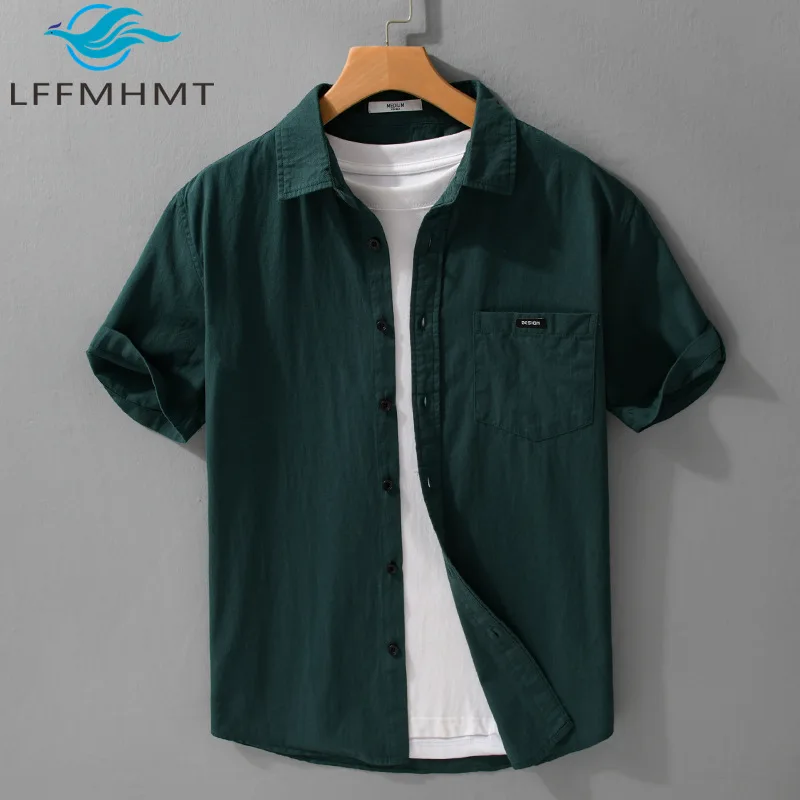 Summer Fashion Men's Simple Versatile Short-sleeved Shirt Pure Cotton Soft Comfortable Breathable Fresh Business Casual Shirt
Summer Fashion Men's Simple Versatile Short-sleeved Shirt Pure Cotton Soft Comfortable Breathable Fresh Business Casual Shirt