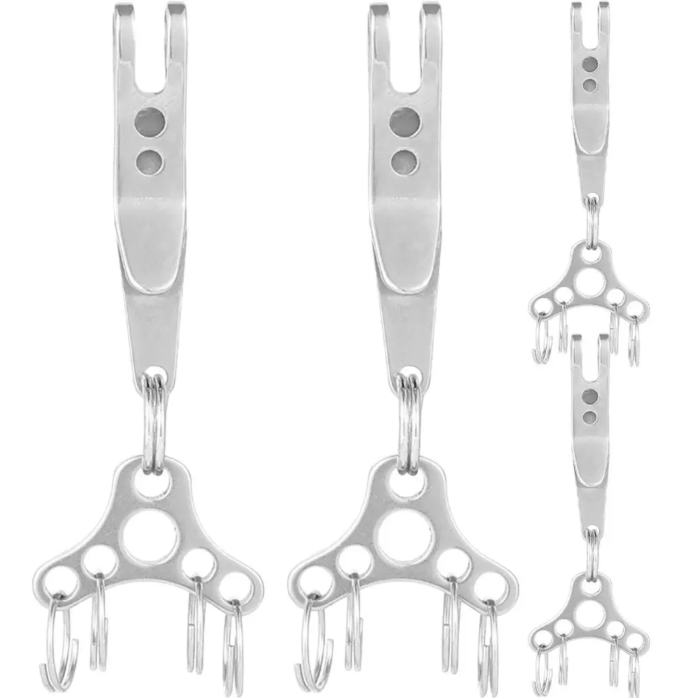 4pcs Key Ring Carabiner Clip Stainless Steel Durable Climbing Hooks Outdoor Camping Gear Metal Suspension Pocket buckle
4pcs Key Ring Carabiner Clip Stainless Steel Durable Climbing Hooks Outdoor Camping Gear Metal Suspension Pocket buckle