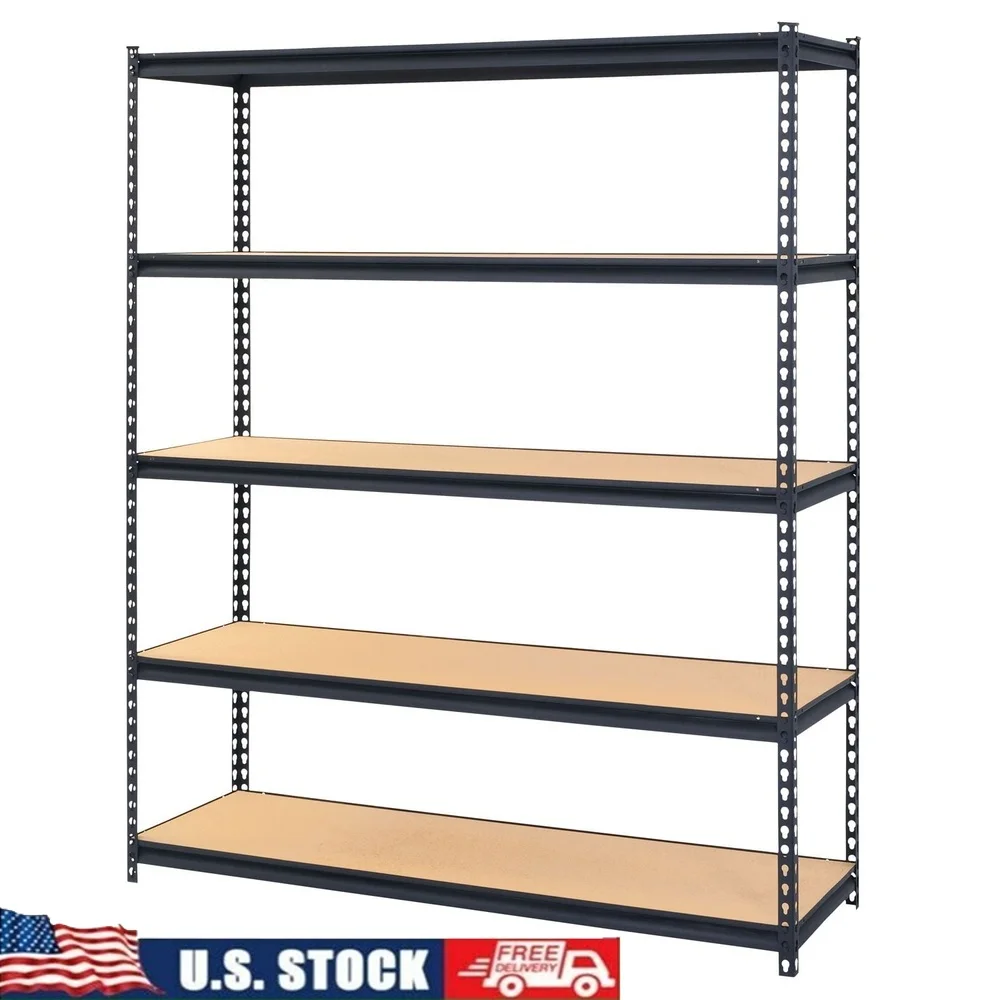 5-Tier Heavy Duty Steel Garage Shelf Freestanding Storage Unit Adjustable Shelving Metal 800lb Capacity Shelves Organizing
5-Tier Heavy Duty Steel Garage Shelf Freestanding Storage Unit Adjustable Shelving Metal 800lb Capacity Shelves Organizing