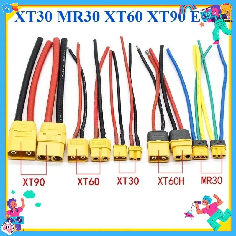 1Pcs RC Battery Charger 18 AWG 16AWG 12AWG 10AWG XT60 XT90 EC5 Plug Male Female Extension Cable Wire Connector 10CM/20CM/30CM
1Pcs RC Battery Charger 18 AWG 16AWG 12AWG 10AWG XT60 XT90 EC5 Plug Male Female Extension Cable Wire Connector 10CM/20CM/30CM