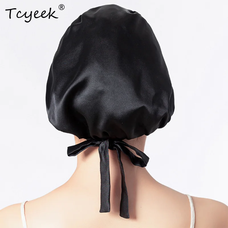 Tcyeek 16MM 100%Natural Mulberry Silk Sleeping Cap 1 Layer Shower Nightcap Housework Cooking Haircare Bonnet Protector A34316M
Tcyeek 16MM 100%Natural Mulberry Silk Sleeping Cap 1 Layer Shower Nightcap Housework Cooking Haircare Bonnet Protector A34316M