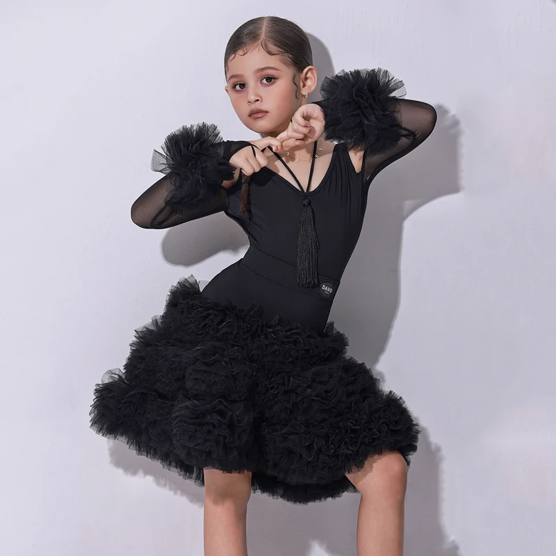 High-End Latin Dance Competition Clothing For Girls Sexy Backless Tops Fluffy Skirts Suit Children Latin Dance Performance Dress
High-End Latin Dance Competition Clothing For Girls Sexy Backless Tops Fluffy Skirts Suit Children Latin Dance Performance Dress