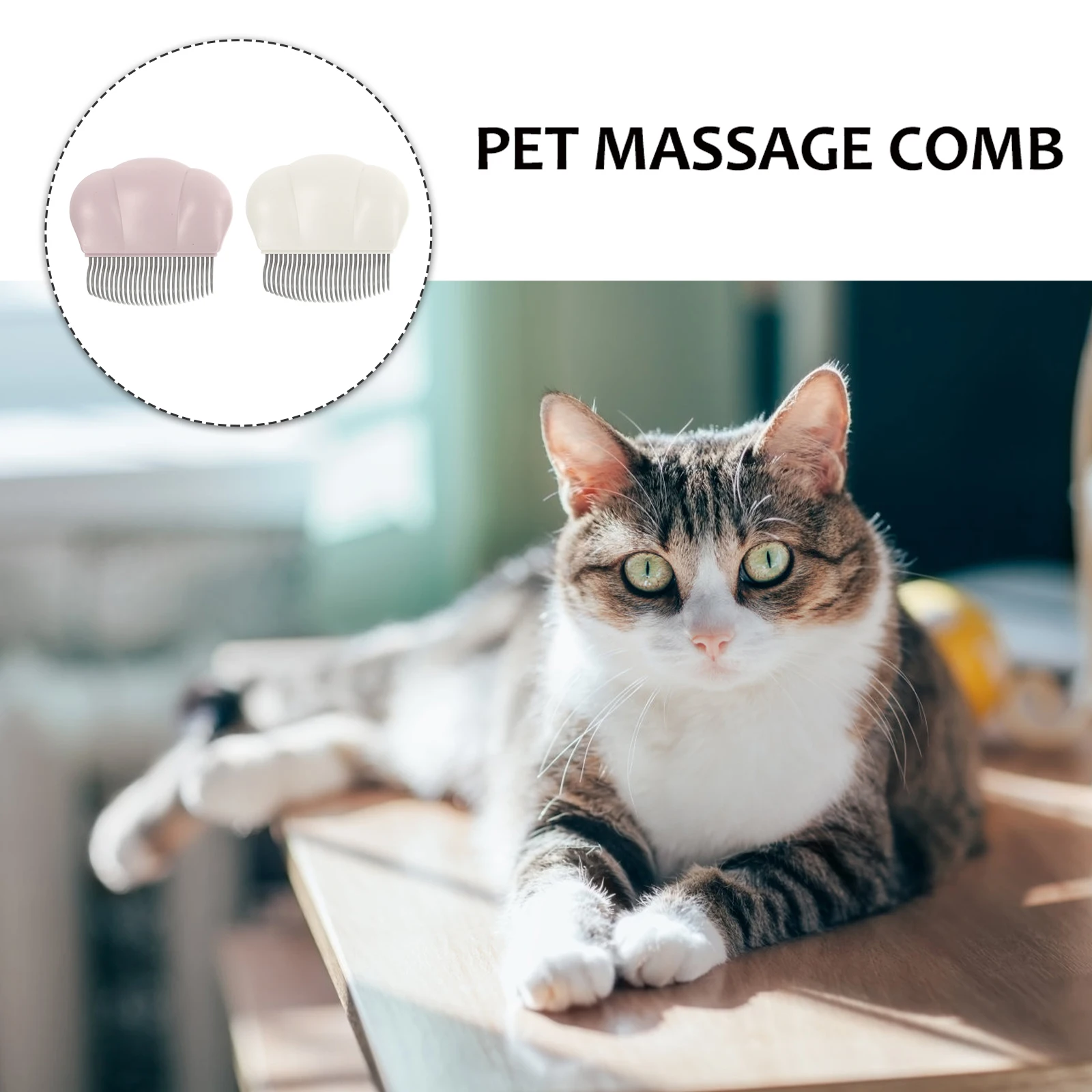 2pcs Pet Hair Comb Premium Quality Grooming Tool Knot Removal Soft Touch Massage Accessories Dog Cat Cleaning
2pcs Pet Hair Comb Premium Quality Grooming Tool Knot Removal Soft Touch Massage Accessories Dog Cat Cleaning
