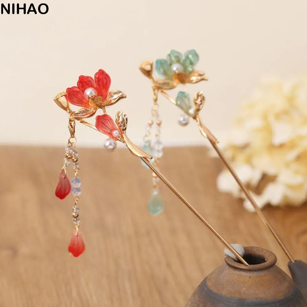 Elegant Tassel Flower Hair Stick Hair Fork Chinese Style Pearl Hair Stick Hair Accessories Hairpin Hanfu Hair Stick Daily
Elegant Tassel Flower Hair Stick Hair Fork Chinese Style Pearl Hair Stick Hair Accessories Hairpin Hanfu Hair Stick Daily