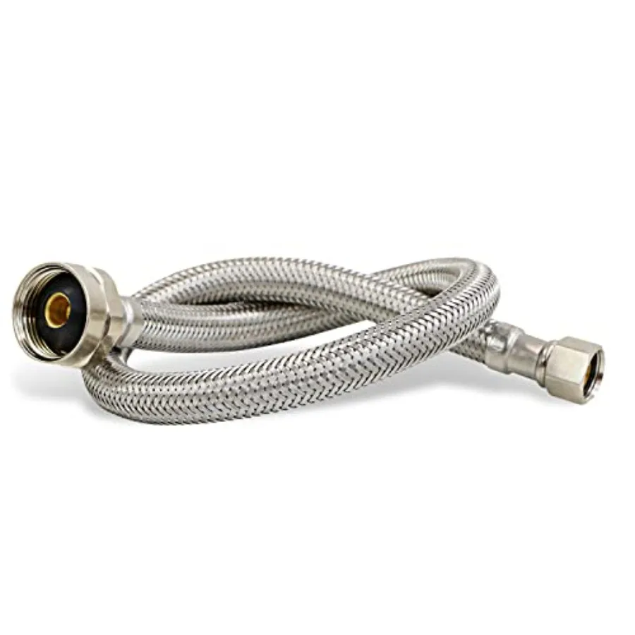12 Inch Flexible Toilet Water Supply Line Braided Stainless Steel Toilet Hose Connector 3/8 Inch Compression x 7/8 Inch Ballcoc
12 Inch Flexible Toilet Water Supply Line Braided Stainless Steel Toilet Hose Connector 3/8 Inch Compression x 7/8 Inch Ballcoc