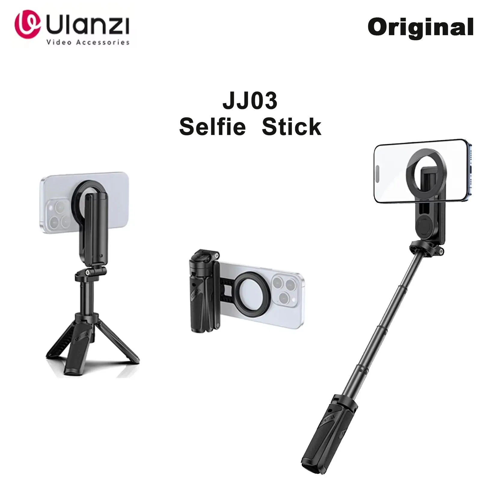 Original Ulanzi JJ03 Magnetic Phone Tripod Wireless Grip Selfie Stick Desktop Stand Fit iPhone 16 15 14 13 Pro Max
Original Ulanzi JJ03 Magnetic Phone Tripod Wireless Grip Selfie Stick Desktop Stand Fit iPhone 16 15 14 13 Pro Max