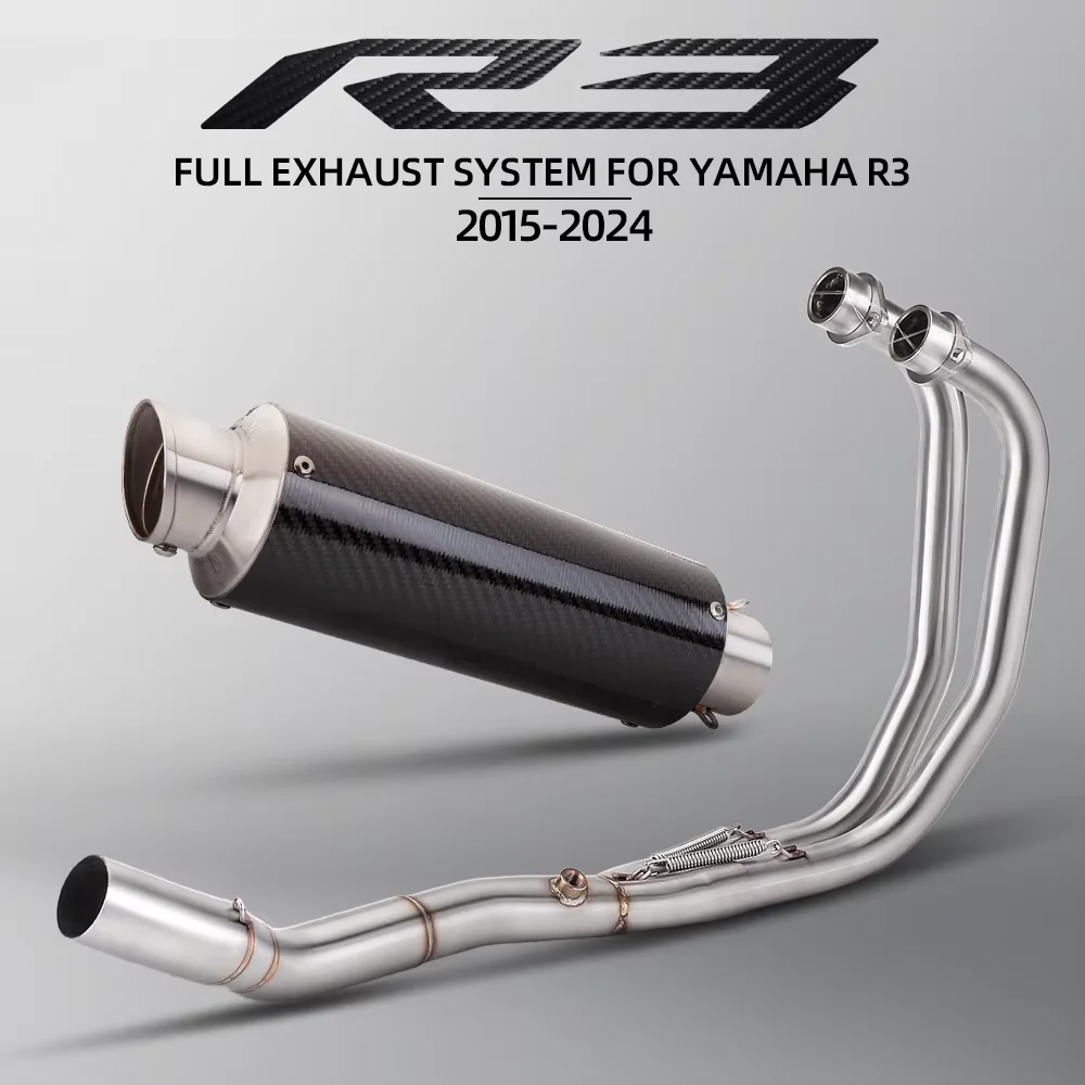 Fit For YAMAHA R3 R25 MT03 2015-2024 Full System Motorcycle Exhaust Pipe Header Front Link Tube Carbon Fiber Muffler
Fit For YAMAHA R3 R25 MT03 2015-2024 Full System Motorcycle Exhaust Pipe Header Front Link Tube Carbon Fiber Muffler