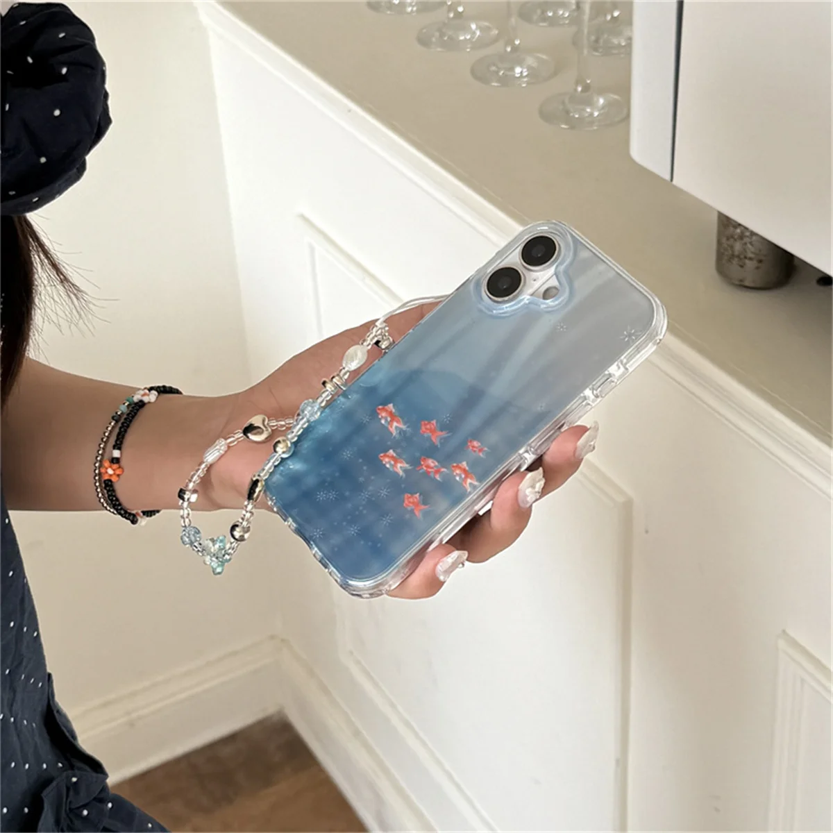 Fashion Blue Cute Fish Phone Case For iPhone 15 Pro 16 14 13 Pro Max Cover with Chain Pendant Cartoon Cases Funda
Fashion Blue Cute Fish Phone Case For iPhone 15 Pro 16 14 13 Pro Max Cover with Chain Pendant Cartoon Cases Funda