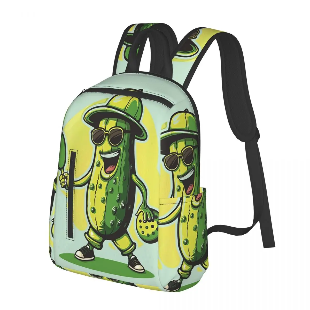 Funny Pickle With Sunglasses Pattern Student Backpack School Bag Hiking Travel Daypack for Men Women Bookbag Shoulder Bags
Funny Pickle With Sunglasses Pattern Student Backpack School Bag Hiking Travel Daypack for Men Women Bookbag Shoulder Bags
