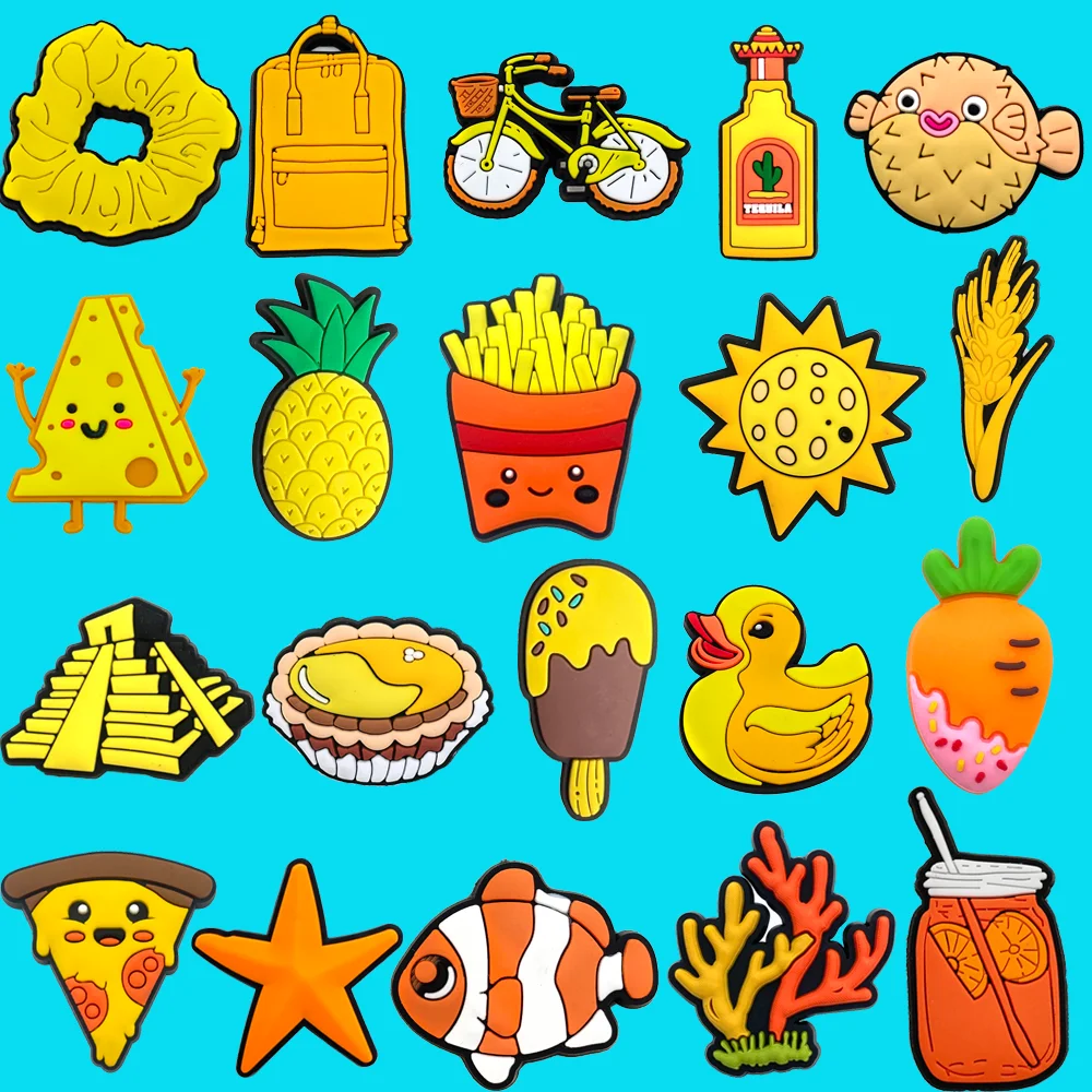 Hot 1Pcs PVC Shoe Charms Yellow Fresh Shoe Accessories Cute Food DIY Pins Decoration For Women X-mas Gifts
Hot 1Pcs PVC Shoe Charms Yellow Fresh Shoe Accessories Cute Food DIY Pins Decoration For Women X-mas Gifts
