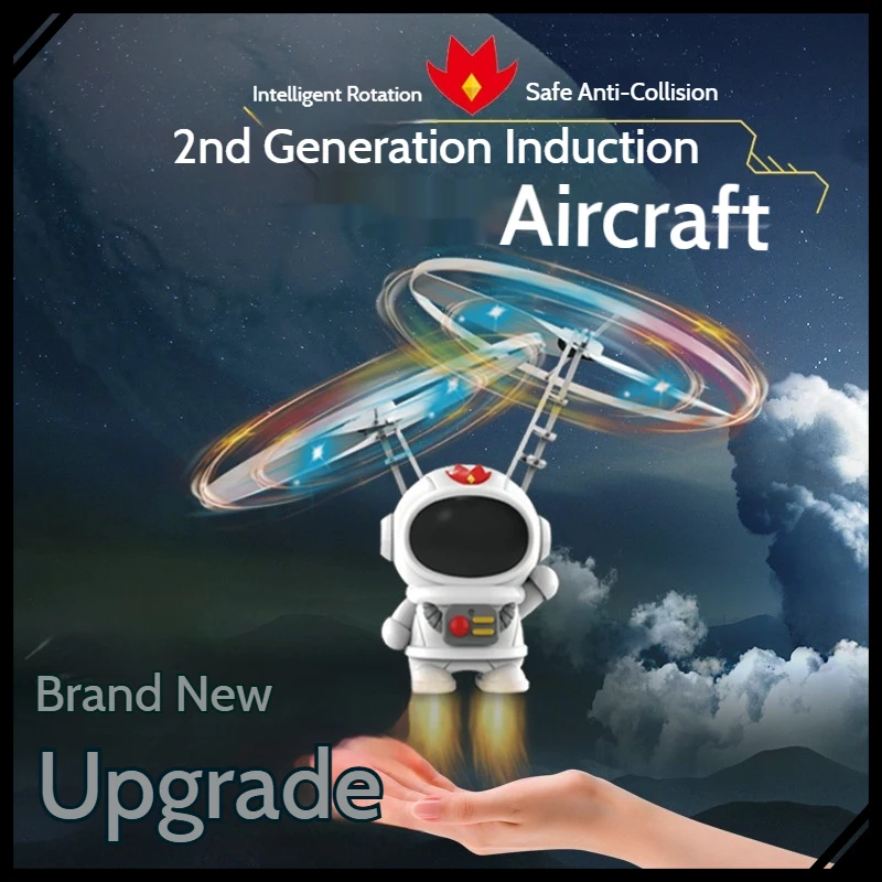 Индукционная летающая игрушка астронавта НЛО 2-го поколения, умный дрон с датчиком ховера со светодиодной подсветкой, электрическая радиоуправляемая игрушка для детей, подарки
Индукционная летающая игрушка астронавта НЛО 2-го поколения, умный дрон с датчиком ховера со светодиодной подсветкой, электрическая радиоуправляемая игрушка для детей, подарки