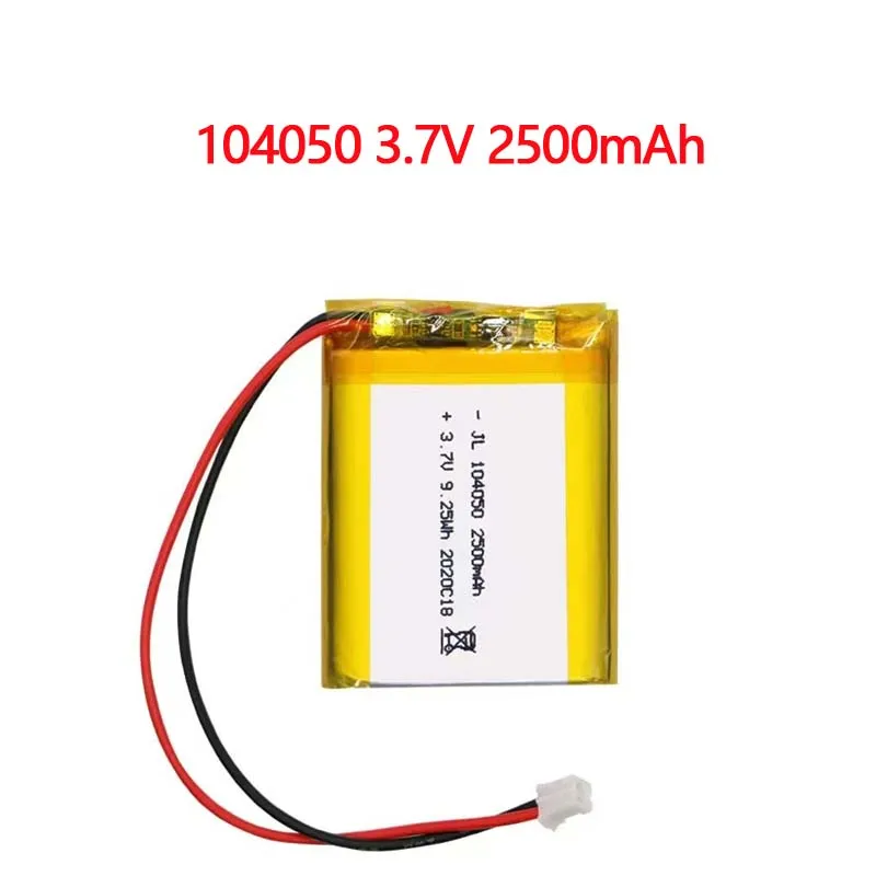 104050 Rechargeable3.7V Large Capacity Li-Po Battery Lithium Polymer 2500mAh Lipo Cells for GPS MP3 4 5 Driving Recorder Camera
104050 Rechargeable3.7V Large Capacity Li-Po Battery Lithium Polymer 2500mAh Lipo Cells for GPS MP3 4 5 Driving Recorder Camera