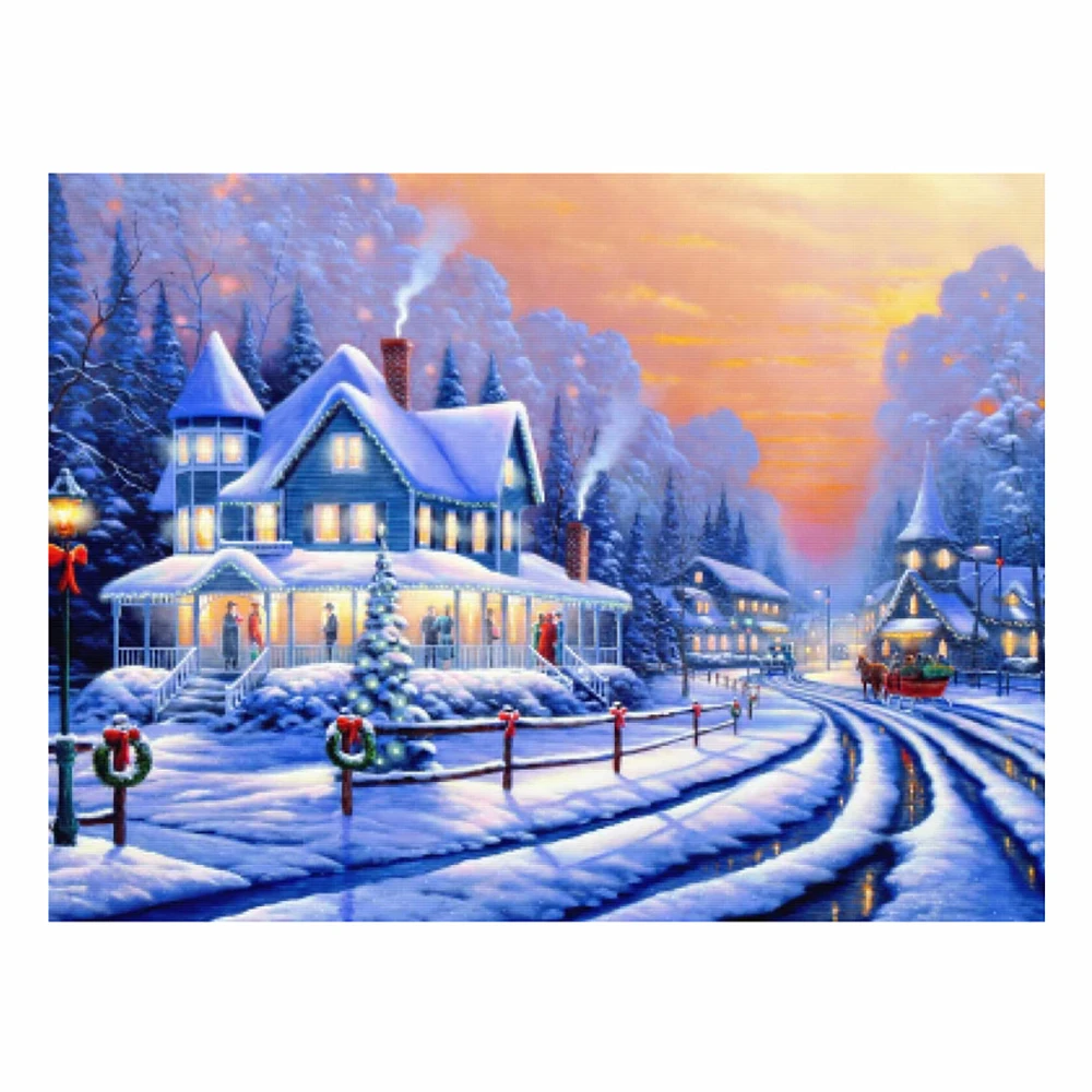 5d new style diamond painting Christmas tree Snow house inlaid with diamond embroidery painting Decorative painting Home crafts
5d new style diamond painting Christmas tree Snow house inlaid with diamond embroidery painting Decorative painting Home crafts