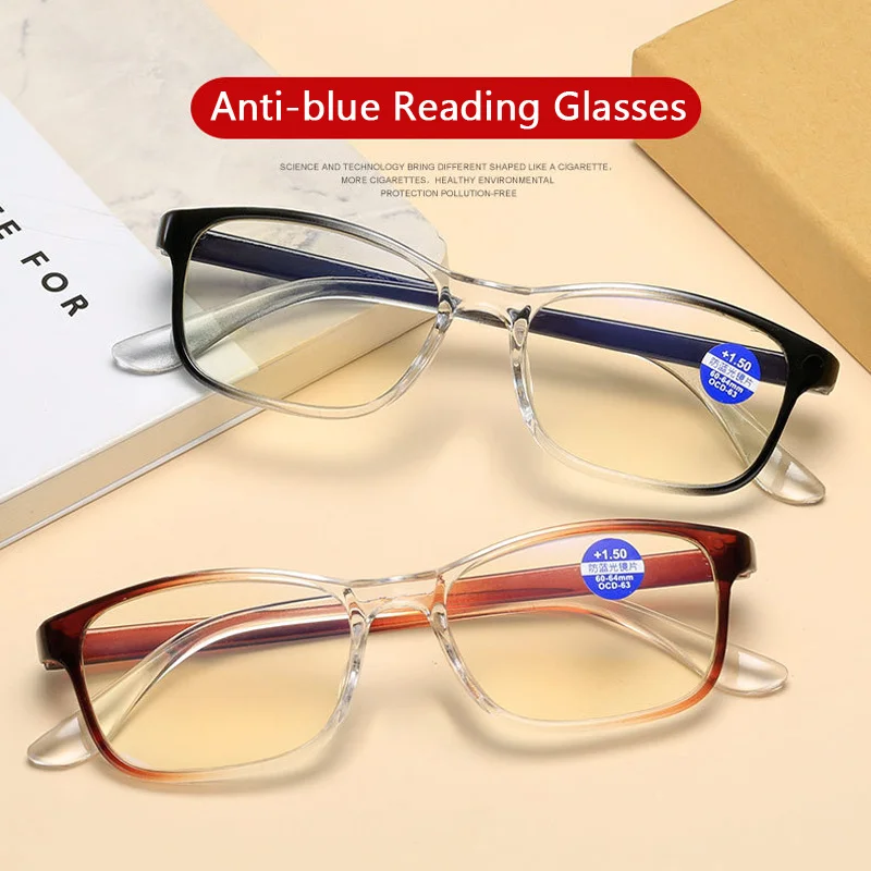 Fashion Gradient Color Frame Presbyopic Eyeglasses Anti-blue Light Reading Glasses Progressive Eyeware With Diopter +1.0 to +4.0
Fashion Gradient Color Frame Presbyopic Eyeglasses Anti-blue Light Reading Glasses Progressive Eyeware With Diopter +1.0 to +4.0