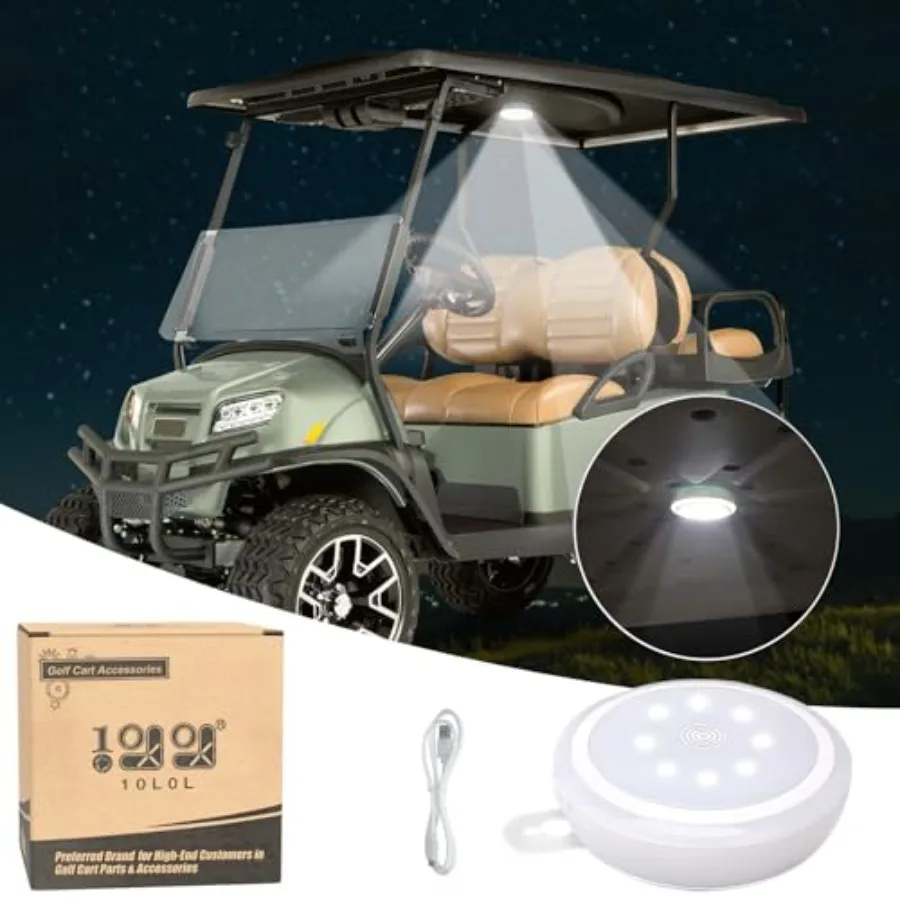 Universal Golf Cart Dome Light, USB Rechargeable Battery Powered Super Bright Golf Cart LED Roof Lighting
Universal Golf Cart Dome Light, USB Rechargeable Battery Powered Super Bright Golf Cart LED Roof Lighting