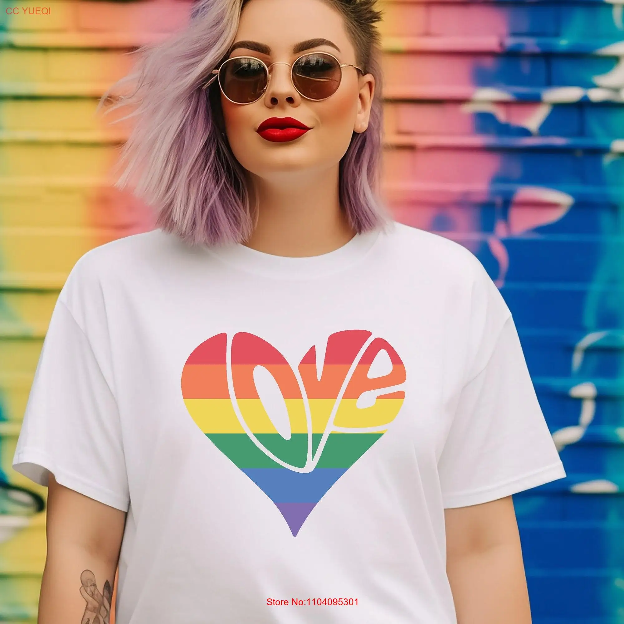 Футболка женская Радужная с надписью Love, ЛГБТ, с длинным или коротким рукавом
Футболка женская Радужная с надписью Love, ЛГБТ, с длинным или коротким рукавом