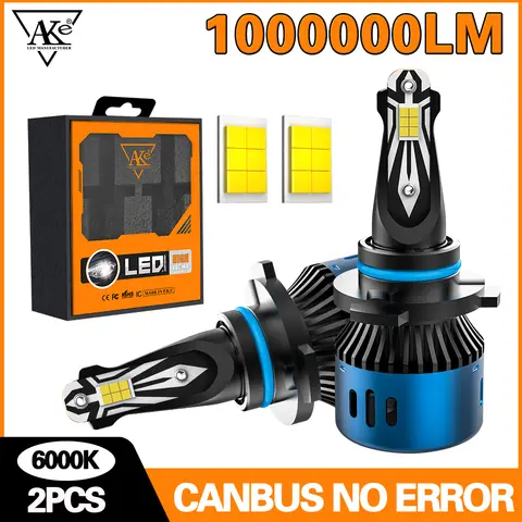 Faro LED H1 H3, lámpara antiniebla CANBUS, tamaño 1:1, Mini bombillas para coche, 1000000LM, 900W, 9005, HB3, 9006, HB4, 9007, HB5, faro para automóvil