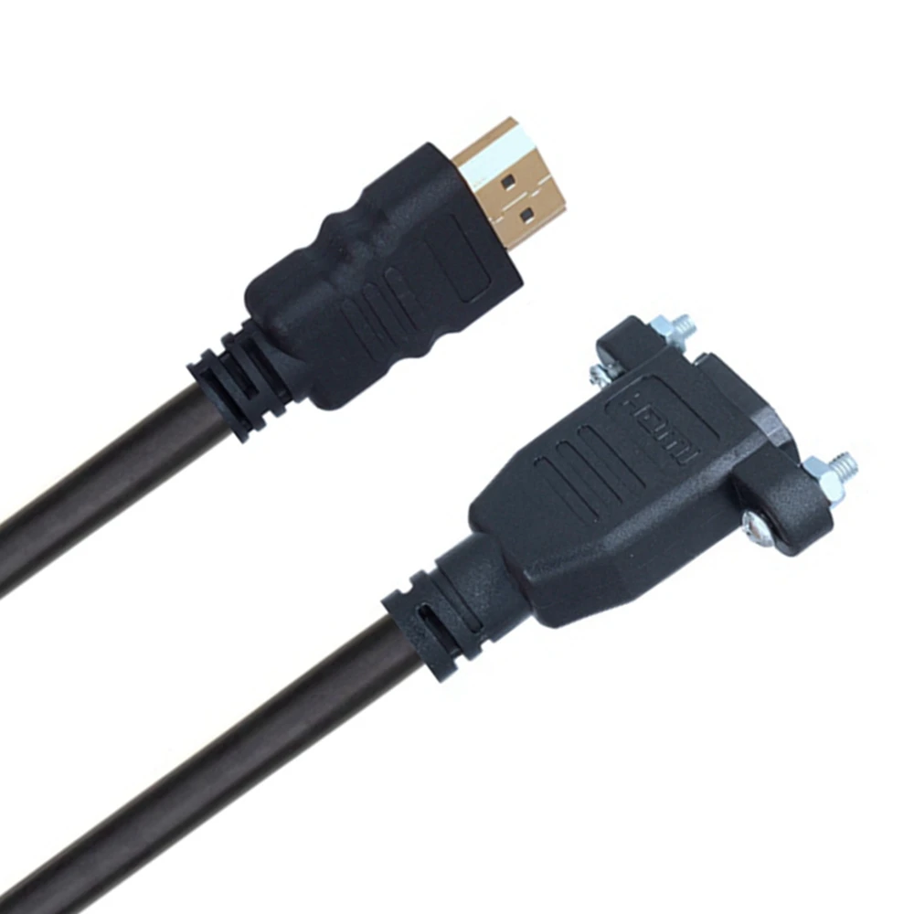 HD HDMI male to female 0.5m HD video cable HDMI 2.0 version 4K * 2K with ear screw fixed extension
HD HDMI male to female 0.5m HD video cable HDMI 2.0 version 4K * 2K with ear screw fixed extension