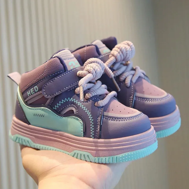 Children Spring Autumn Casual Velcro Shoes Boys High Top Front Lace Ups Sneakers Girls Soft Soled Color Blocking Bread Shoes
Children Spring Autumn Casual Velcro Shoes Boys High Top Front Lace Ups Sneakers Girls Soft Soled Color Blocking Bread Shoes