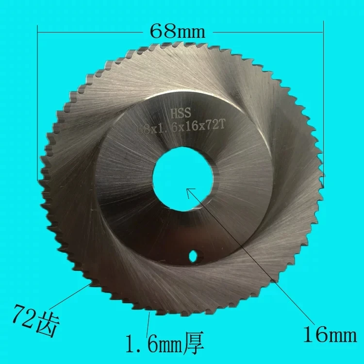 1PCS 68x16 HSS Milling Saw Blade Cutting Saw Round Blades For Wood/Plastic/Aluminum/Metal/PVC Cutting Tools
1PCS 68x16 HSS Milling Saw Blade Cutting Saw Round Blades For Wood/Plastic/Aluminum/Metal/PVC Cutting Tools