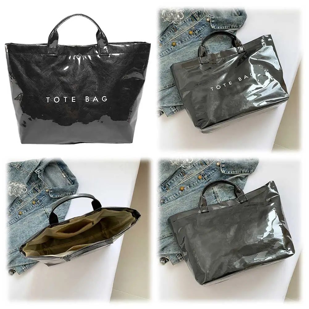 Solid Color Tote Bags New Fashion Women's Bag Luxury Designer Shopping Bag 2025 Large Capacity Handbag PVC Waterproof Totes Bags
Solid Color Tote Bags New Fashion Women's Bag Luxury Designer Shopping Bag 2025 Large Capacity Handbag PVC Waterproof Totes Bags