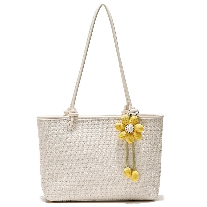 2026 New Weaving Pattern Women's Large Capacity Tote Bag Summer Beach Vacation Floral Decoration Single Shoulder Bag Fashion
2026 New Weaving Pattern Women's Large Capacity Tote Bag Summer Beach Vacation Floral Decoration Single Shoulder Bag Fashion