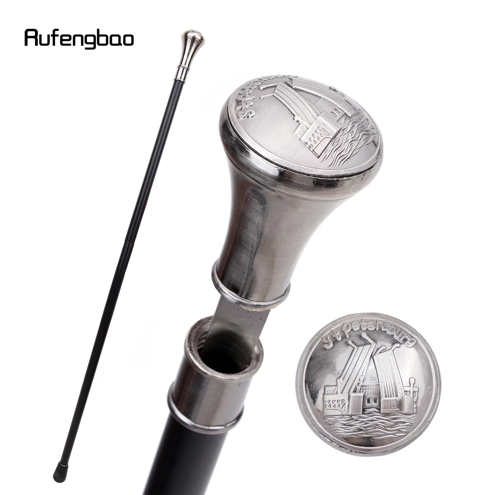 Stpetersburg Dvortsoviy Bridge Totem Single Joint Walking Stick with Hidden Plate Self Defense Cane Plate Cosplay Crosier 93cm
Stpetersburg Dvortsoviy Bridge Totem Single Joint Walking Stick with Hidden Plate Self Defense Cane Plate Cosplay Crosier 93cm