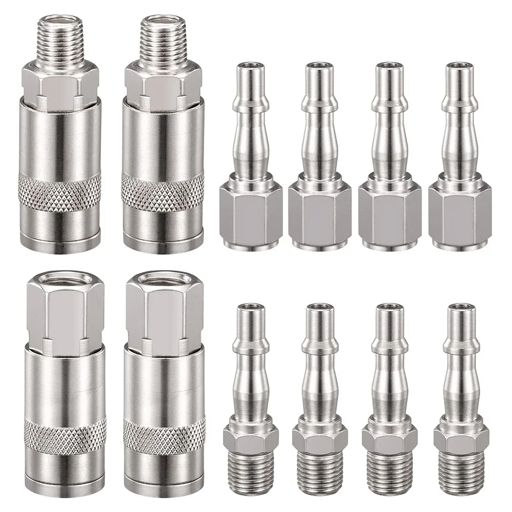 1/4" Air Hose Connectors Air Compressor Fittings High-strength Steel Quick Connection For Air Compressor Systems
1/4" Air Hose Connectors Air Compressor Fittings High-strength Steel Quick Connection For Air Compressor Systems