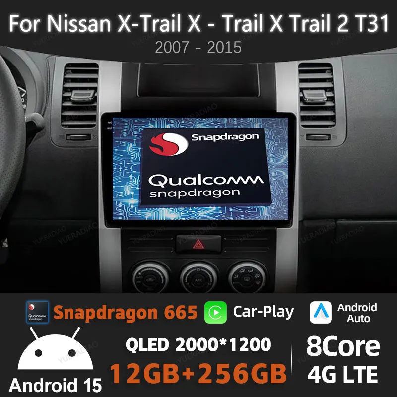 Автомобильный радиоприемник Android 15 для Nissan X-Trail X - Trail X Trail 2 T31 2007-2015 Головное устройство Мультимедийный видеоплеер GPS NAVI BT QLED
Автомобильный радиоприемник Android 15 для Nissan X-Trail X - Trail X Trail 2 T31 2007-2015 Головное устройство Мультимедийный видеоплеер GPS NAVI BT QLED