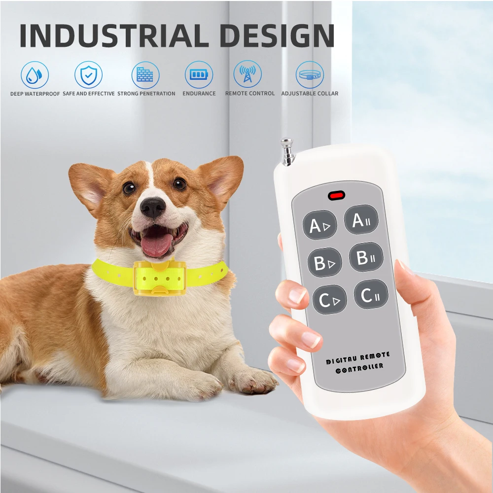 Electric Dog Training Collar IP67 Waterproof Pet Remote Control Rechargeable Training Dog Collar With Shock Vibration Sound
Electric Dog Training Collar IP67 Waterproof Pet Remote Control Rechargeable Training Dog Collar With Shock Vibration Sound