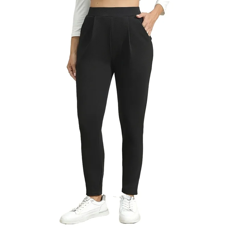 2026 Women’s Plus Size Black Elastic Slim Pants Commute Essential
2026 Women’s Plus Size Black Elastic Slim Pants Commute Essential