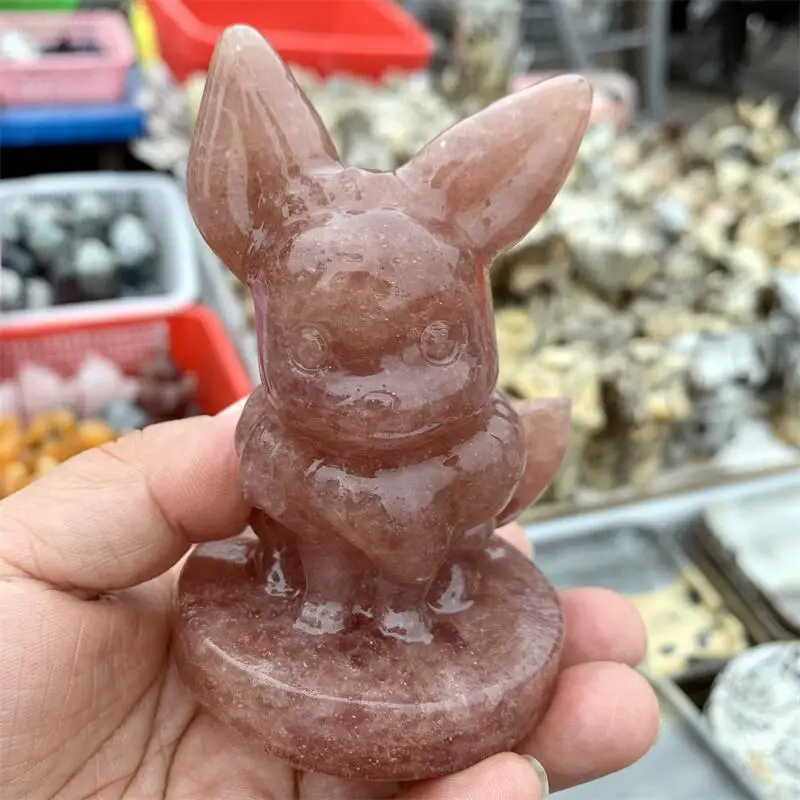 Natural Strawberry Quartz Cartoon Carving Memnon Megalith Powerful Statue For Home Room Decoration Gift 1PCS
Natural Strawberry Quartz Cartoon Carving Memnon Megalith Powerful Statue For Home Room Decoration Gift 1PCS