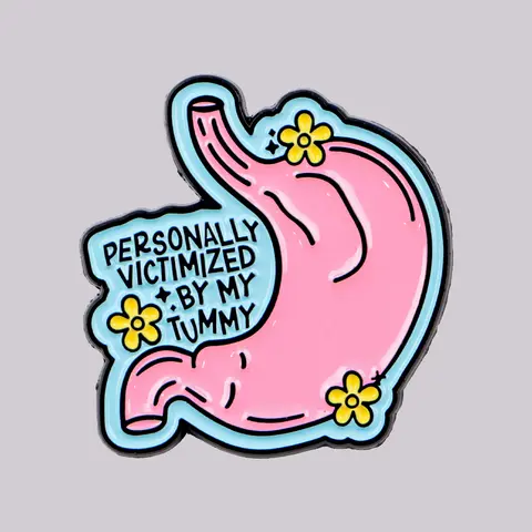 Broche médicale en émail pour l'estomac, épingles à revers, Badge sur sac à dos, accessoires pour vêtements, bijoux humoristiques, cadeaux pour amis