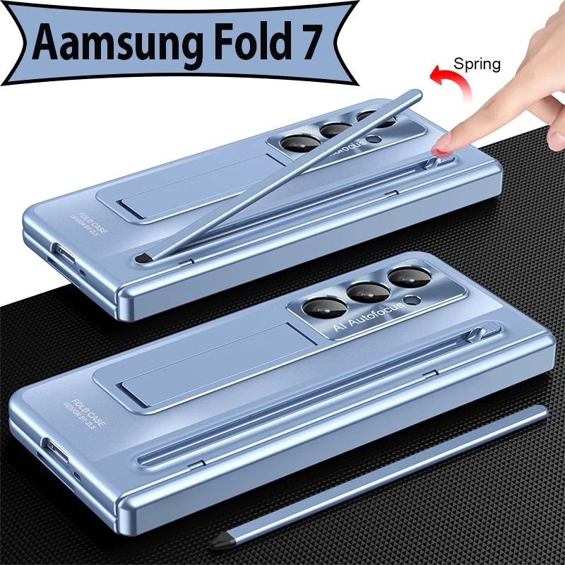 Чехол для Samsung Galaxy Fold7, встроенный слот для ручки + дизайн подставки, оснащенный стилусом, противоскользящий чехол для телефона Samsung
Чехол для Samsung Galaxy Fold7, встроенный слот для ручки + дизайн подставки, оснащенный стилусом, противоскользящий чехол для телефона Samsung