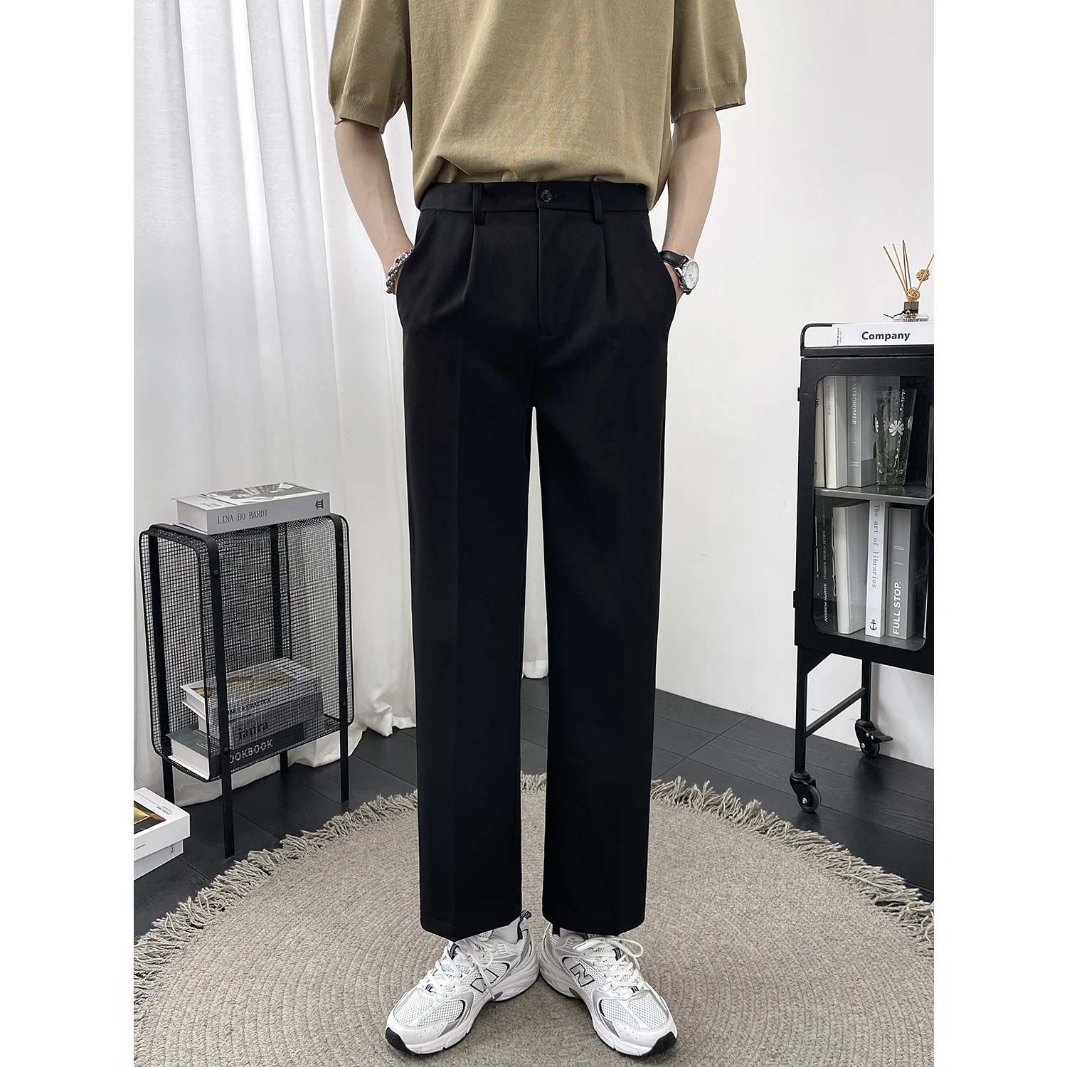 Мужские повседневные брюки Ele свободного кроя с драпировкой, прямые, укороченные (до щиколотки), универсальные, для подростков, осень-весна
Мужские повседневные брюки Ele свободного кроя с драпировкой, прямые, укороченные (до щиколотки), универсальные, для подростков, осень-весна