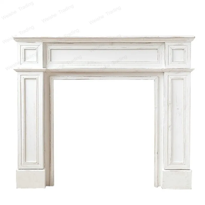 French fireplace decorative cabinet solid wood modern simple B & B American home living room white
French fireplace decorative cabinet solid wood modern simple B & B American home living room white