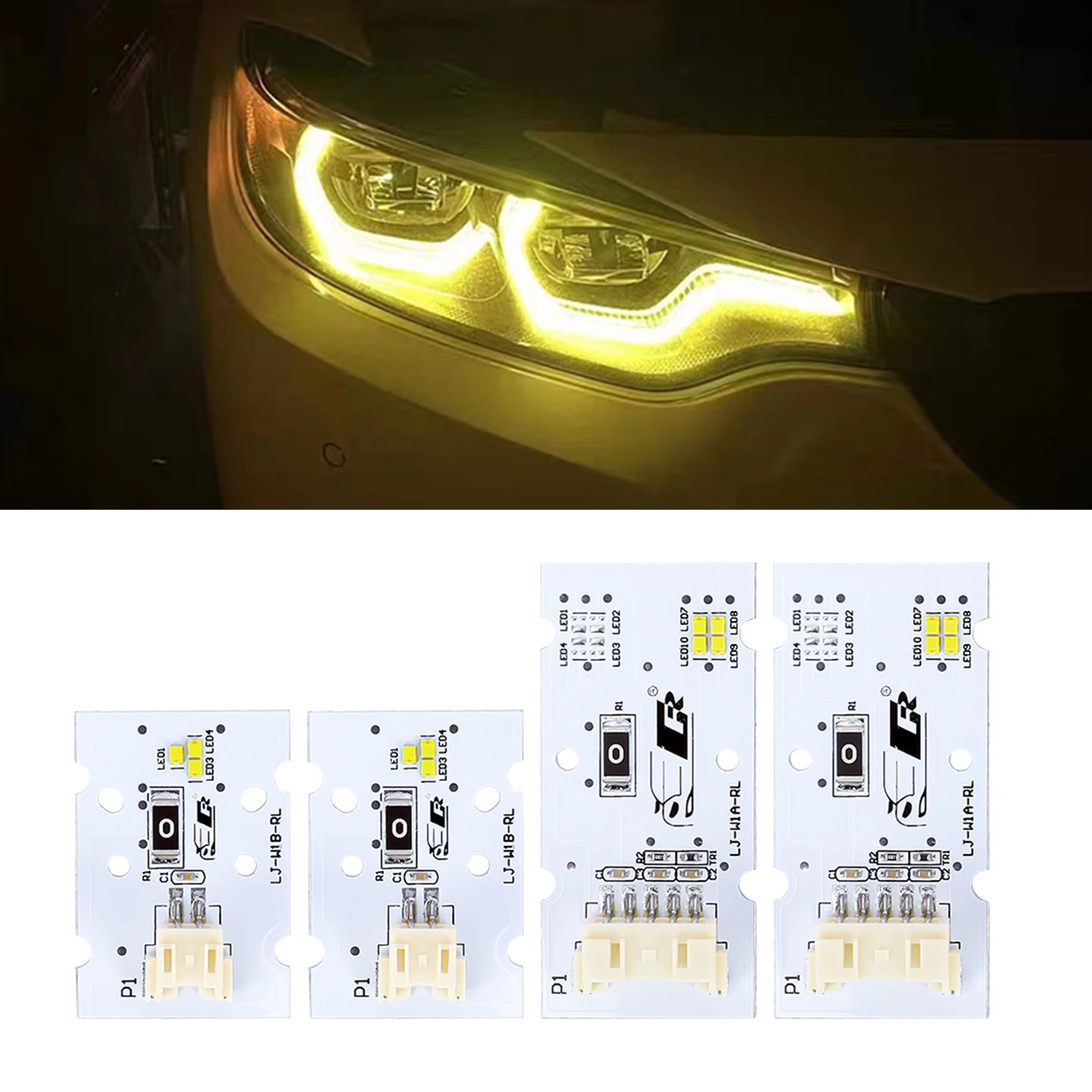  Желтые светодиодные дневные ходовые огни (DRL) для BMW 4 серии F80 F82 F83 LCI M3 M4 CLS 2018-2020, передние фары, блок управления фарами
Желтые светодиодные дневные ходовые огни (DRL) для BMW 4 серии F80 F82 F83 LCI M3 M4 CLS 2018-2020, передние фары, блок управления фарами