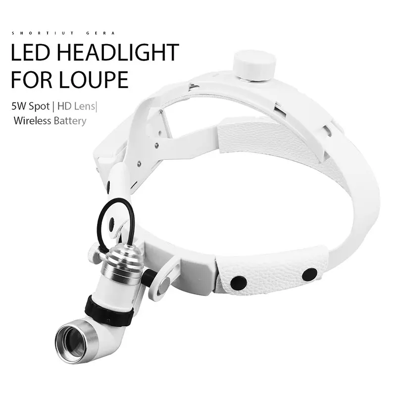 5W Dental LED Head Light Lamp For Binocular Loupes Brightness Spot Adjustable 65000lux Dental Lab Headlamp Surgical Headlight
5W Dental LED Head Light Lamp For Binocular Loupes Brightness Spot Adjustable 65000lux Dental Lab Headlamp Surgical Headlight