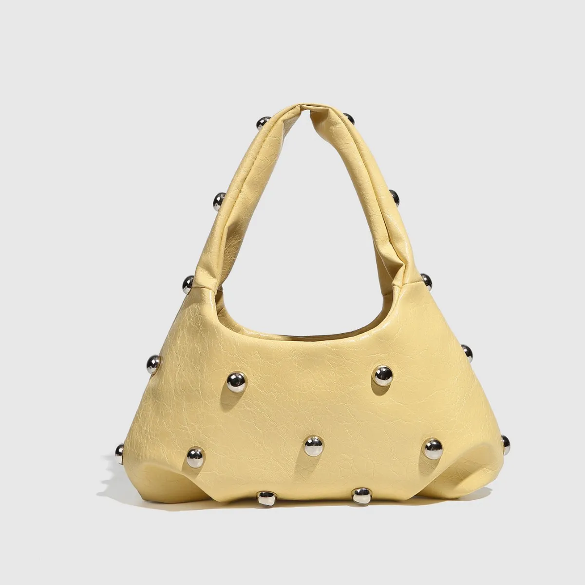 Fashionable Women's Bag with Personalized Willow Nail Design Underarm Shoulder Bags Punk Style Versatile Commuting Handbag
Fashionable Women's Bag with Personalized Willow Nail Design Underarm Shoulder Bags Punk Style Versatile Commuting Handbag