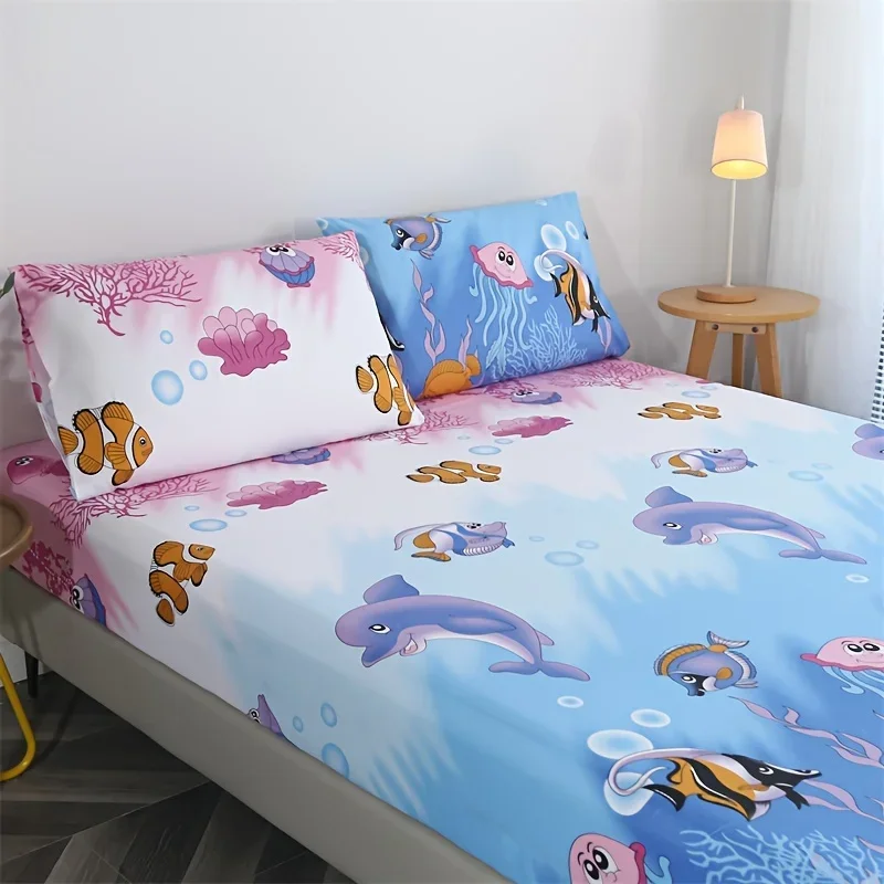 3 Pcs 100% Polyester Fleece Cartoon Print Bed Sheet Set (1 Bed Sheet + 2 Pillow Cases) - No Pillow Filler - Soft and Comfortable
3 Pcs 100% Polyester Fleece Cartoon Print Bed Sheet Set (1 Bed Sheet + 2 Pillow Cases) - No Pillow Filler - Soft and Comfortable
