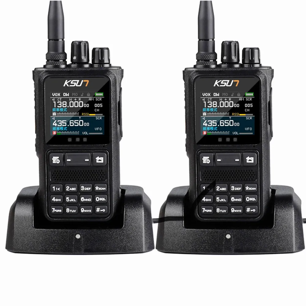 KSUN Walkie Talkie, 2 шт., профессиональная двусторонняя радиостанция дальнего действия с частотным сканером, портативная коммуникационная радиостанция
KSUN Walkie Talkie, 2 шт., профессиональная двусторонняя радиостанция дальнего действия с частотным сканером, портативная коммуникационная радиостанция