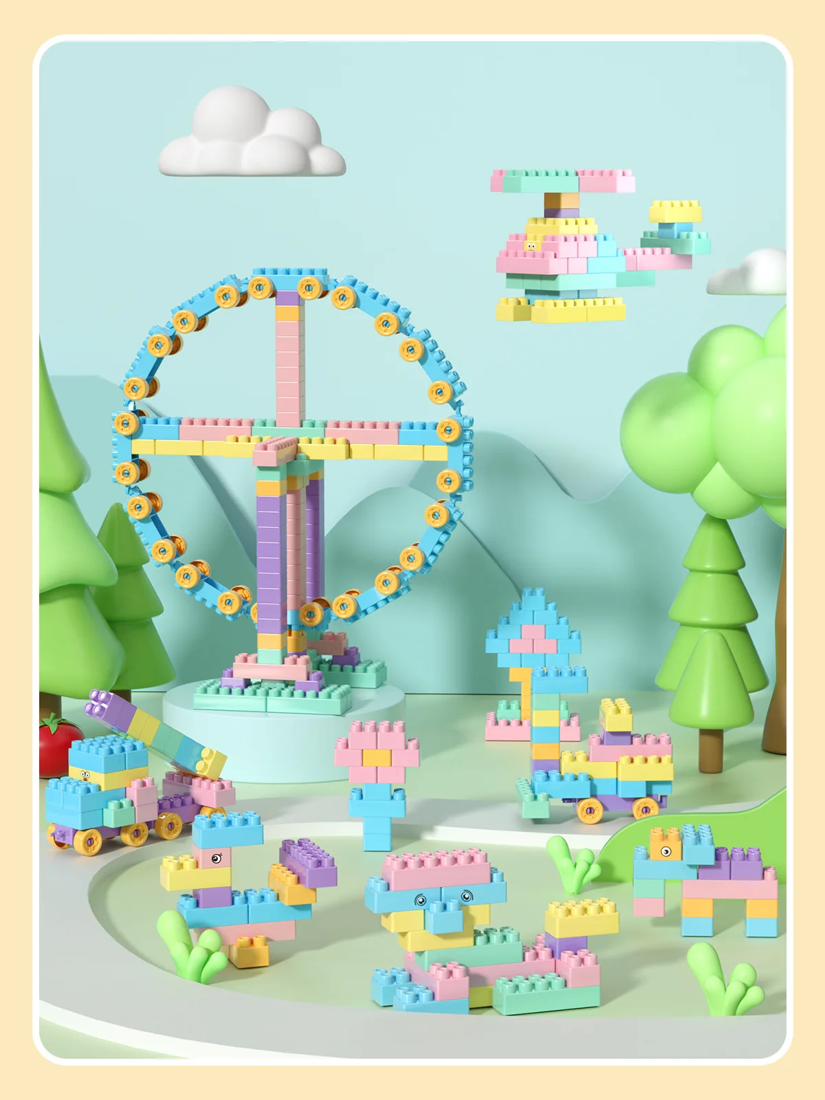 DIY Classic Macaron Colour Fun Particle Brick Blocks Building Toys Set for Children Parentchild Interactive Assembly Puzzle Toys
DIY Classic Macaron Colour Fun Particle Brick Blocks Building Toys Set for Children Parentchild Interactive Assembly Puzzle Toys