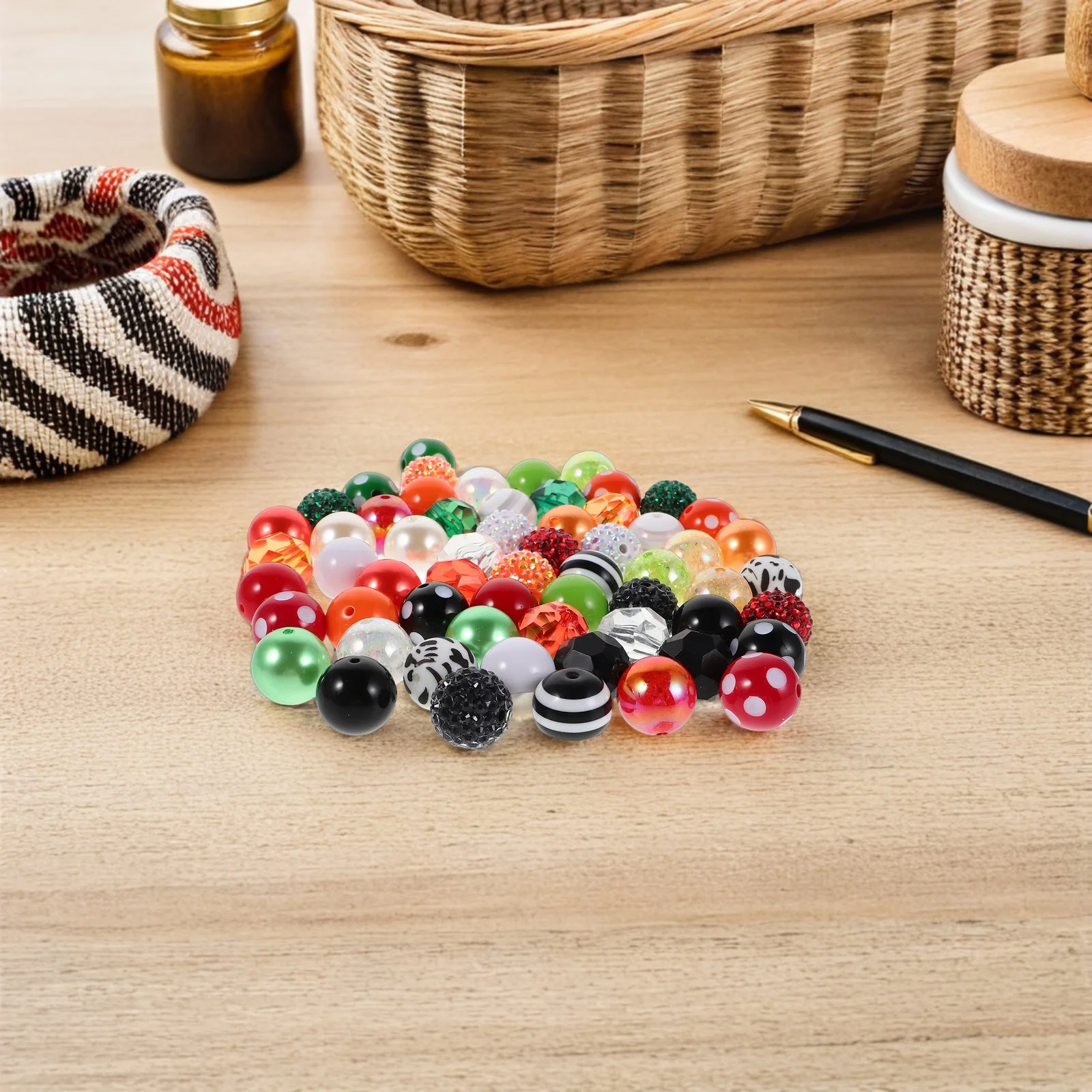 60pcs Colorful Resin Beads 20mm Round Chunky DIY Jewelry Making Supplies for Bracelets Necklaces Craft Beading Accessories
60pcs Colorful Resin Beads 20mm Round Chunky DIY Jewelry Making Supplies for Bracelets Necklaces Craft Beading Accessories