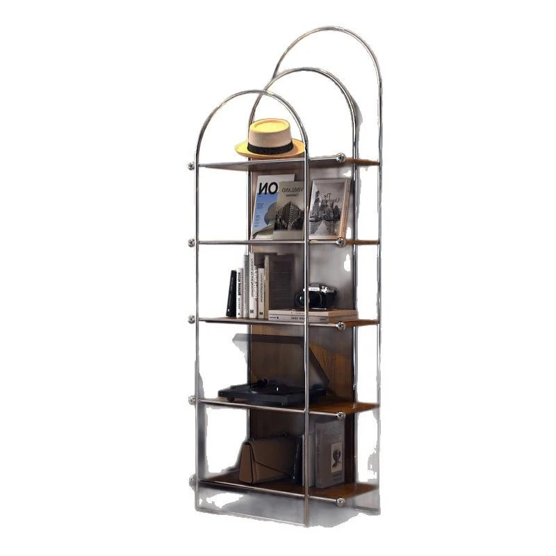 Retro medieval French light luxury Nordic stainless steel bookshelf black decorative shelf household storage shelf
Retro medieval French light luxury Nordic stainless steel bookshelf black decorative shelf household storage shelf