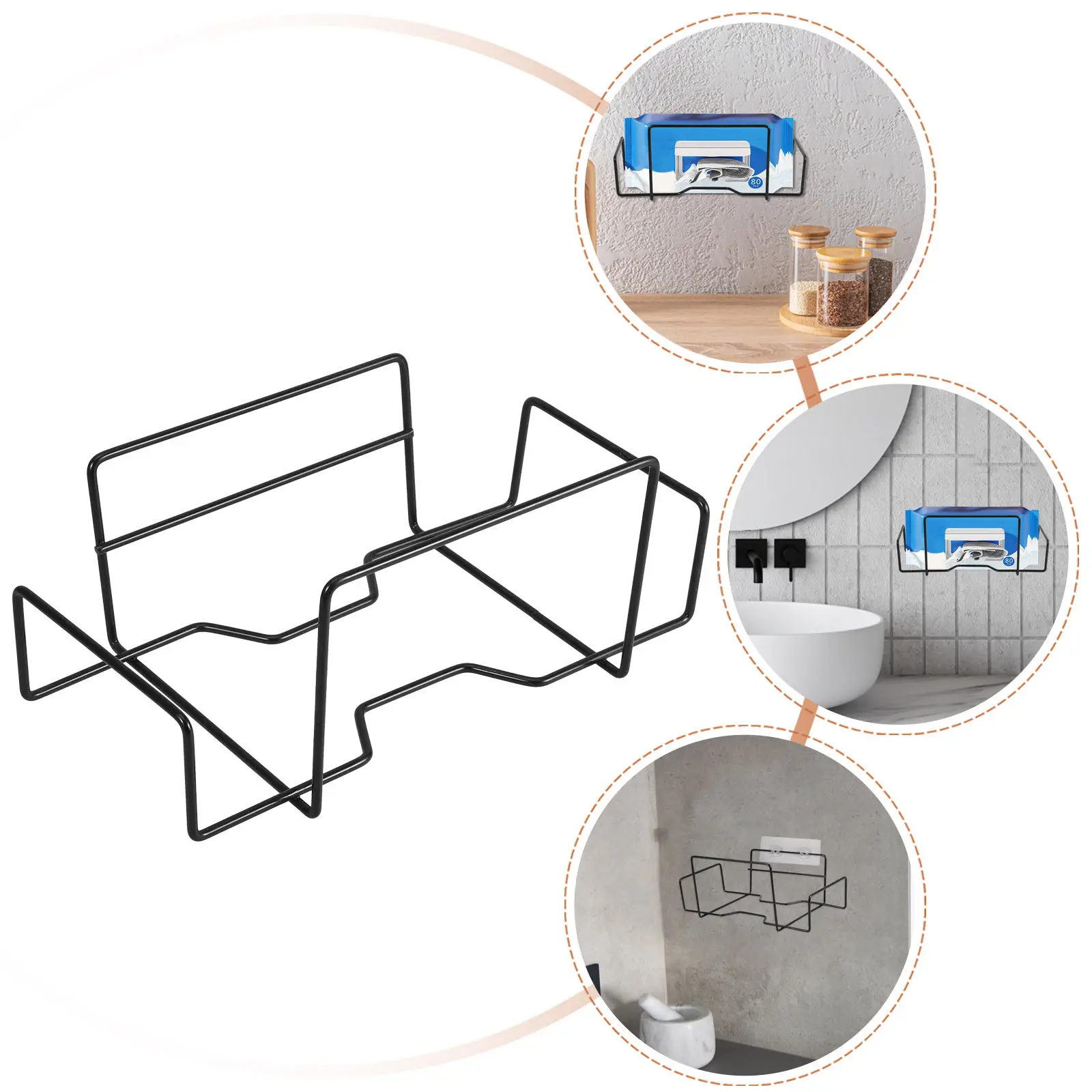 Bathroom Wall Mounted Tissue Holder Stainless Steel Punch-Free Toilet Paper Dispenser Tissue Storage Box Minimalist Style Paper
Bathroom Wall Mounted Tissue Holder Stainless Steel Punch-Free Toilet Paper Dispenser Tissue Storage Box Minimalist Style Paper