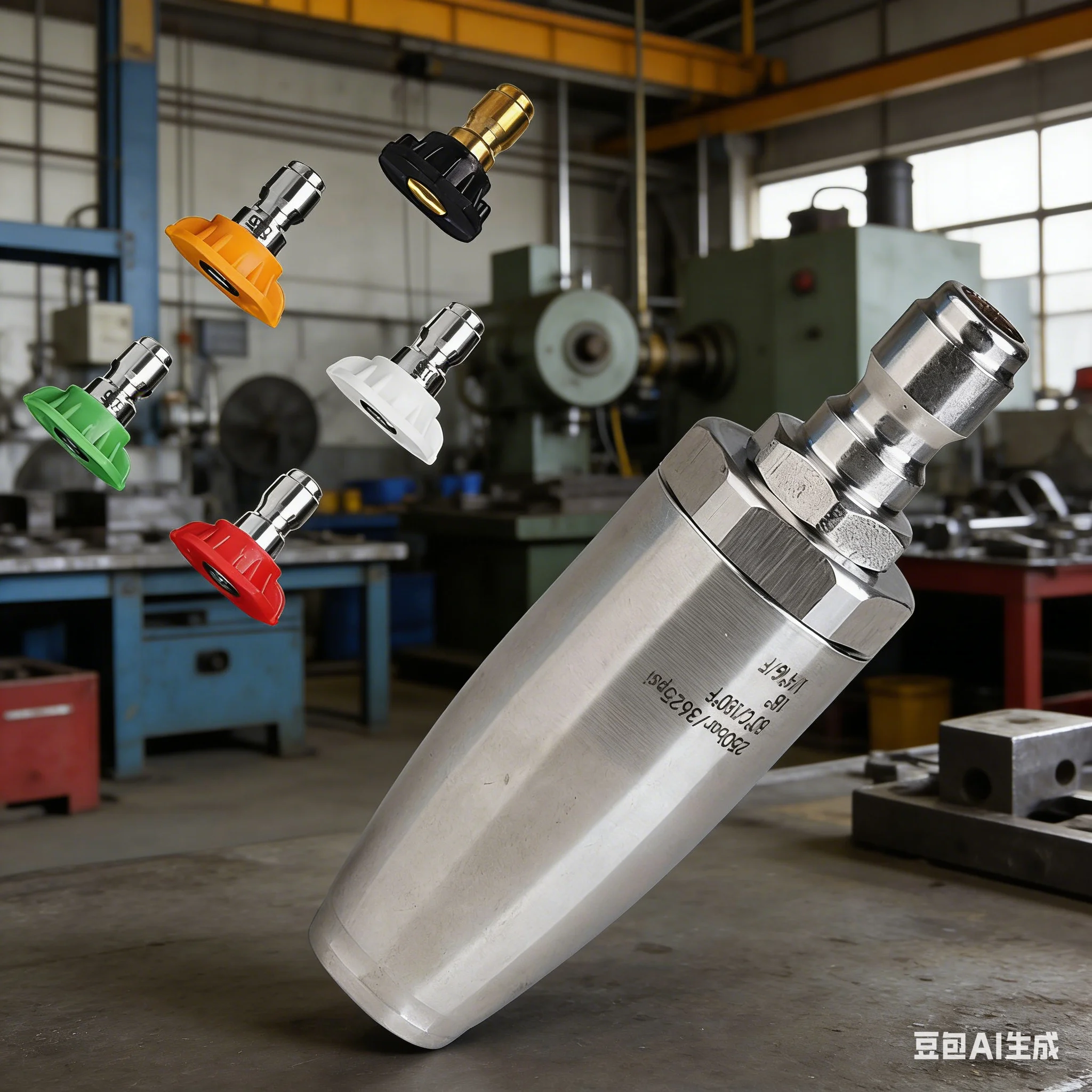 1 SET 35mm 304 Stainless Steel Turbo Nozzle 360° Rotating Pressure Washer Tip With 1/4" Quick Connector With Five-Color Nozzle
1 SET 35mm 304 Stainless Steel Turbo Nozzle 360° Rotating Pressure Washer Tip With 1/4" Quick Connector With Five-Color Nozzle