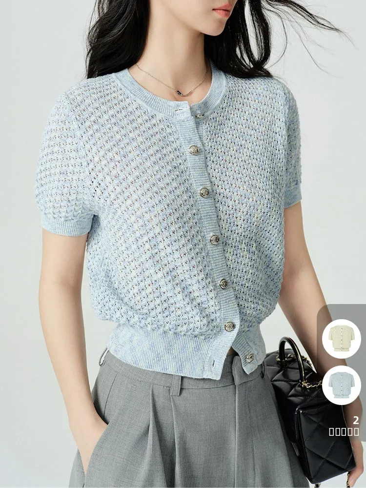 MeiYang Easy Knitted Open Cardigan Cotton Linen Floral Tead round Ne ort Sve Women's Casual Summer Sweater
MeiYang Easy Knitted Open Cardigan Cotton Linen Floral Tead round Ne ort Sve Women's Casual Summer Sweater